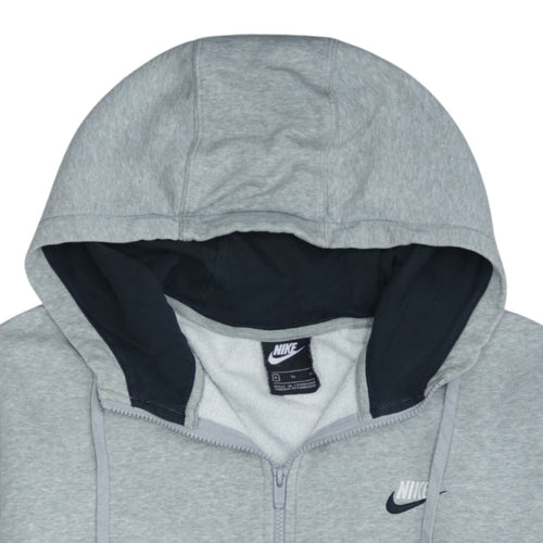 Nike Men's Grey Full Zip Hoodie XL Lightweight Sports Fleece