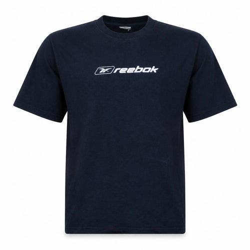 Reebok Boys Blue XL Cotton Crew Neck Logo Sports T-Shirt