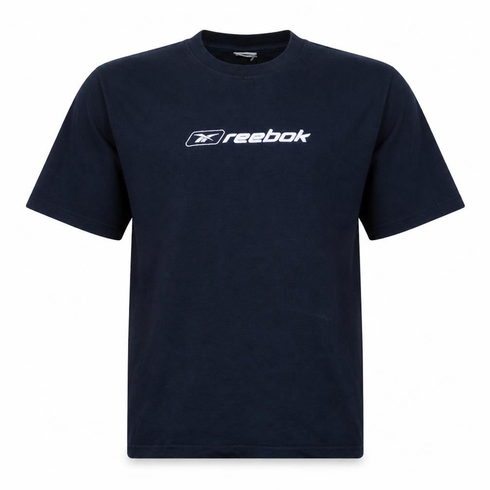 Reebok Boys Blue XL Cotton Crew Neck Logo Sports T-Shirt