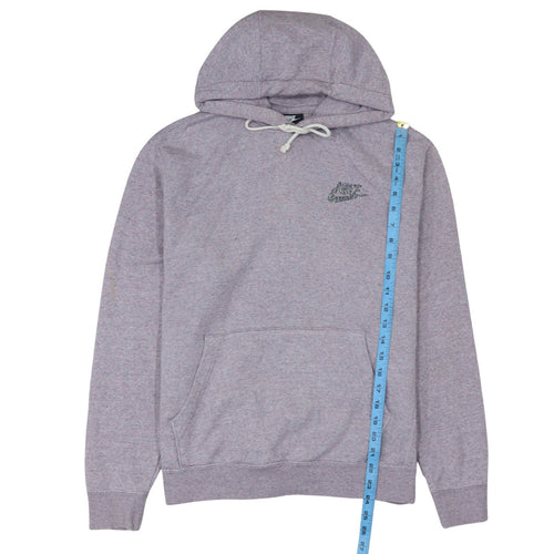 Nike Mens Grey Pullover Hoodie M Logo Fleece Sportswear