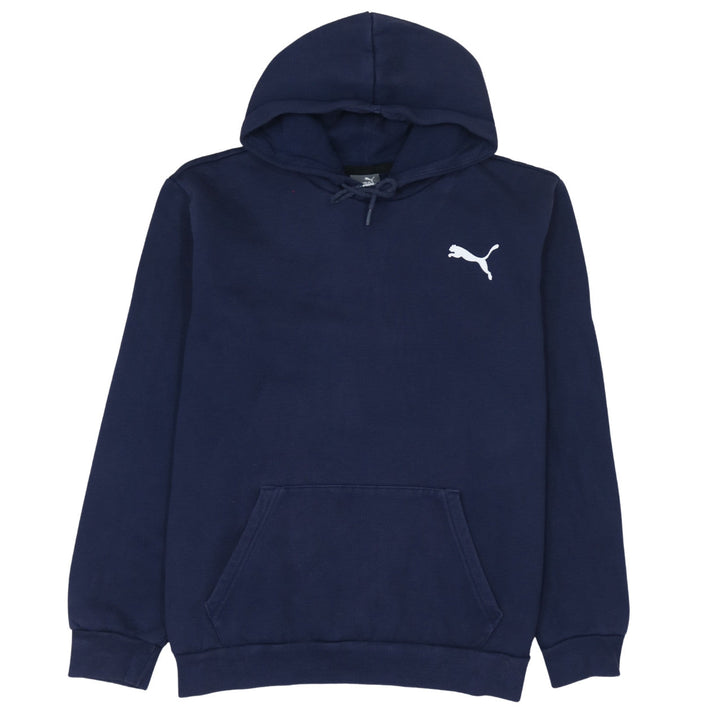 Puma Men’s Blue Pullover Hoodie L Regular Fit Sports Fleece