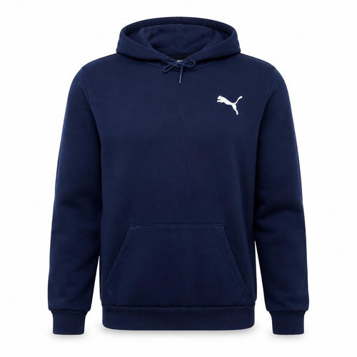 Puma Men’s Blue Pullover Hoodie L Regular Fit Sports Fleece