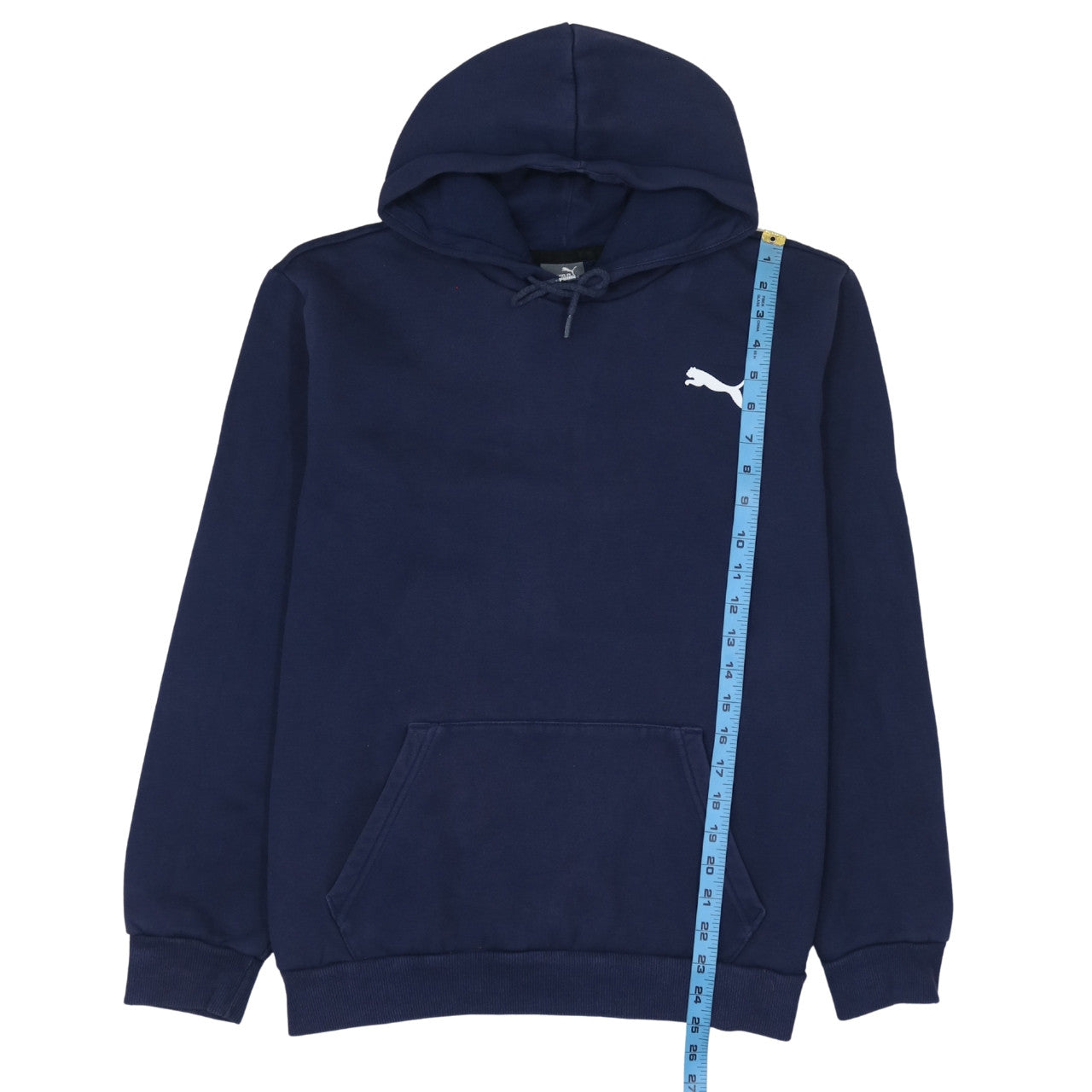 Puma Men’s Blue Pullover Hoodie L Regular Fit Sports Fleece