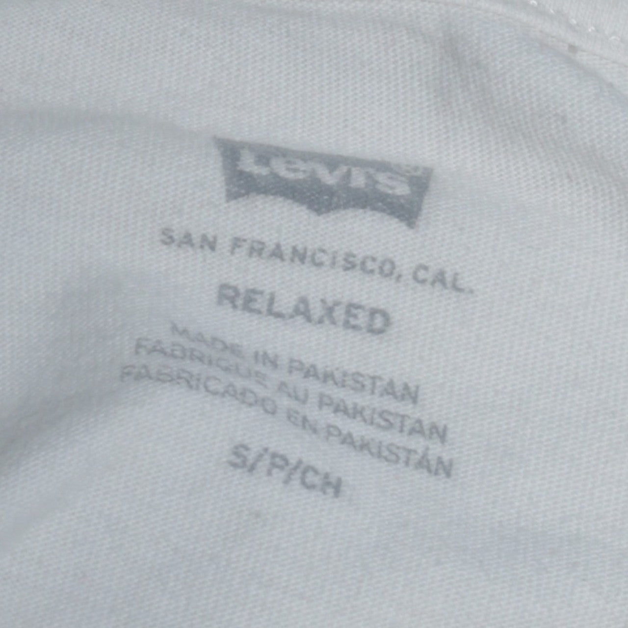 Levi's Men's White Relaxed Fit 60s Groovy Graphic Long Sleeve T-Shirt Size S