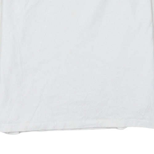 Levi's Men's White Relaxed Fit 60s Groovy Graphic Long Sleeve T-Shirt Size S