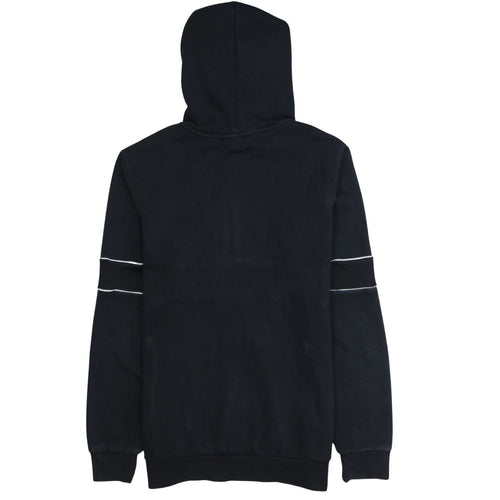 Adidas Boys Black Beige 1/2 Zip Hoodie XL 15-16 Years Colourblock Hooded Sweatshirt