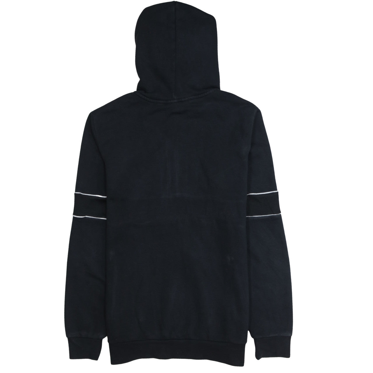 Adidas Boys Black Beige 1/2 Zip Hoodie XL 15-16 Years Colourblock Hooded Sweatshirt
