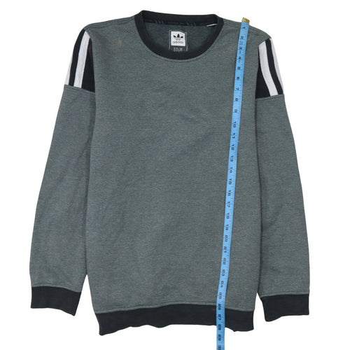 Adidas Men's Grey Crew Neck Pullover Sweatshirt Size M