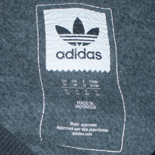 Adidas Men's Grey Crew Neck Pullover Sweatshirt Size M
