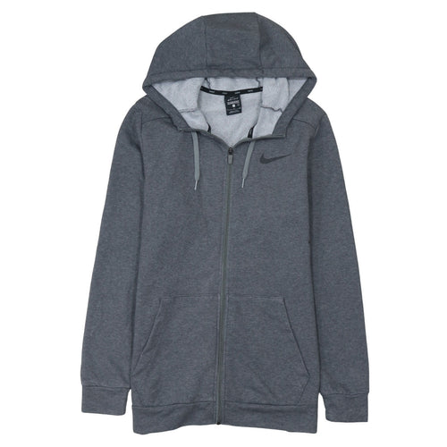 Nike Men's Grey Dri-Fit Full Zip Hoodie Small Classic Fit