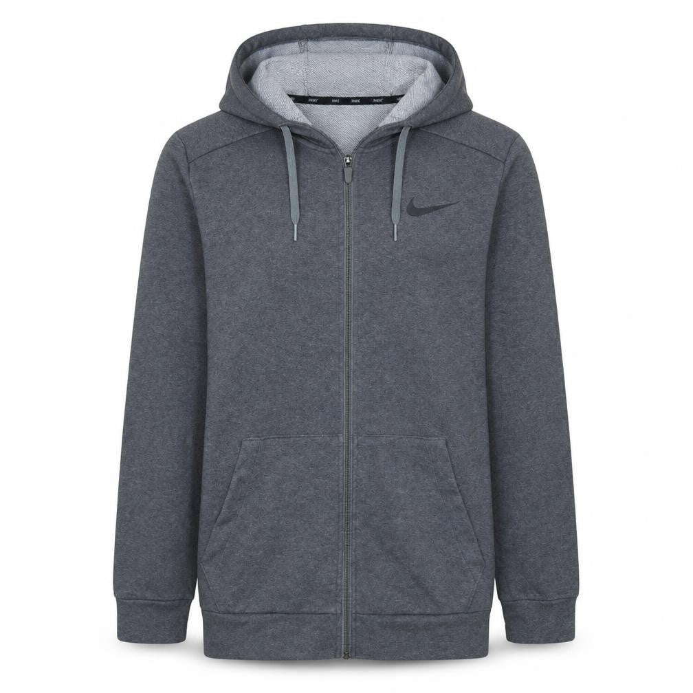 Nike Men's Grey Dri-Fit Full Zip Hoodie Small Classic Fit