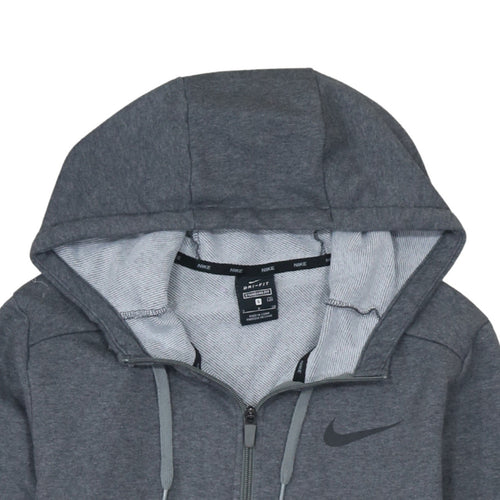 Nike Men's Grey Dri-Fit Full Zip Hoodie Small Classic Fit