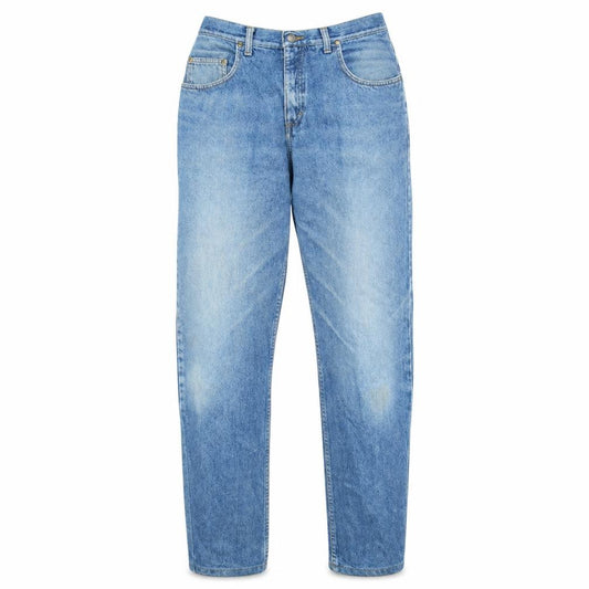 Front view of Lee Riders Men’s Blue Vintage 90s Straight Leg Denim Jeans 33x36