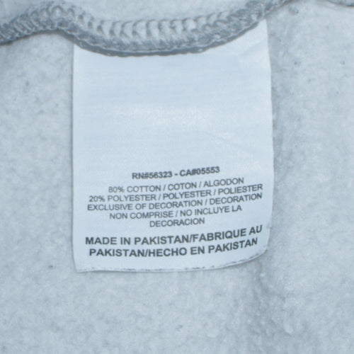 Nike Men's Grey Full Zip Sweatshirt Size M Logo Athletic Jacket