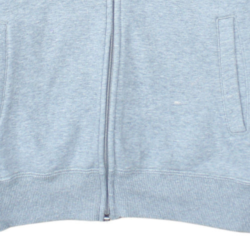 Nike Men's Grey Full Zip Sweatshirt Size M Logo Athletic Jacket