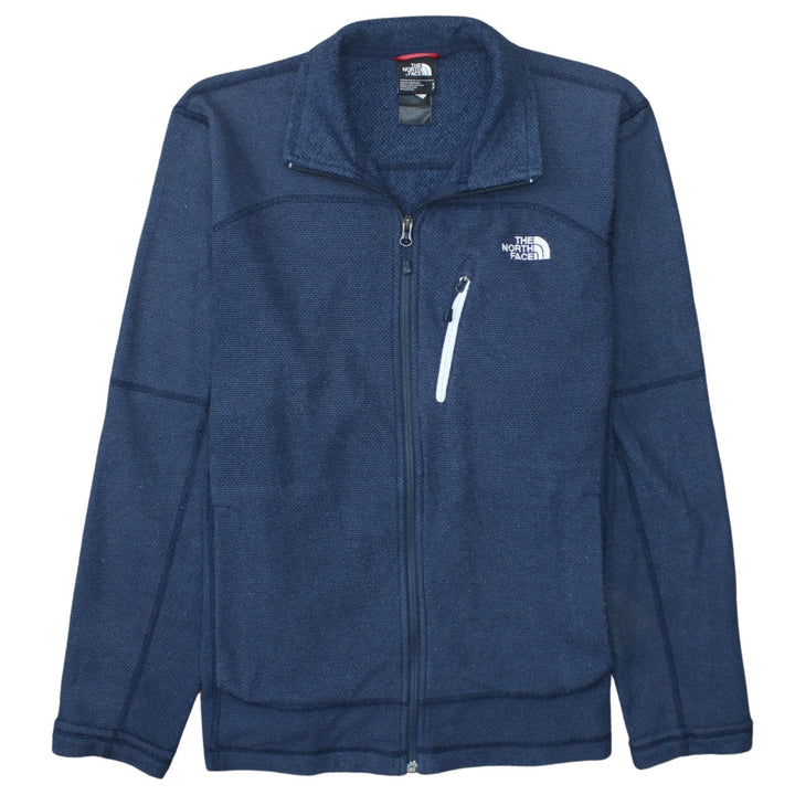 The North Face Men's Blue Full Zip Fleece Sweatshirt Size S