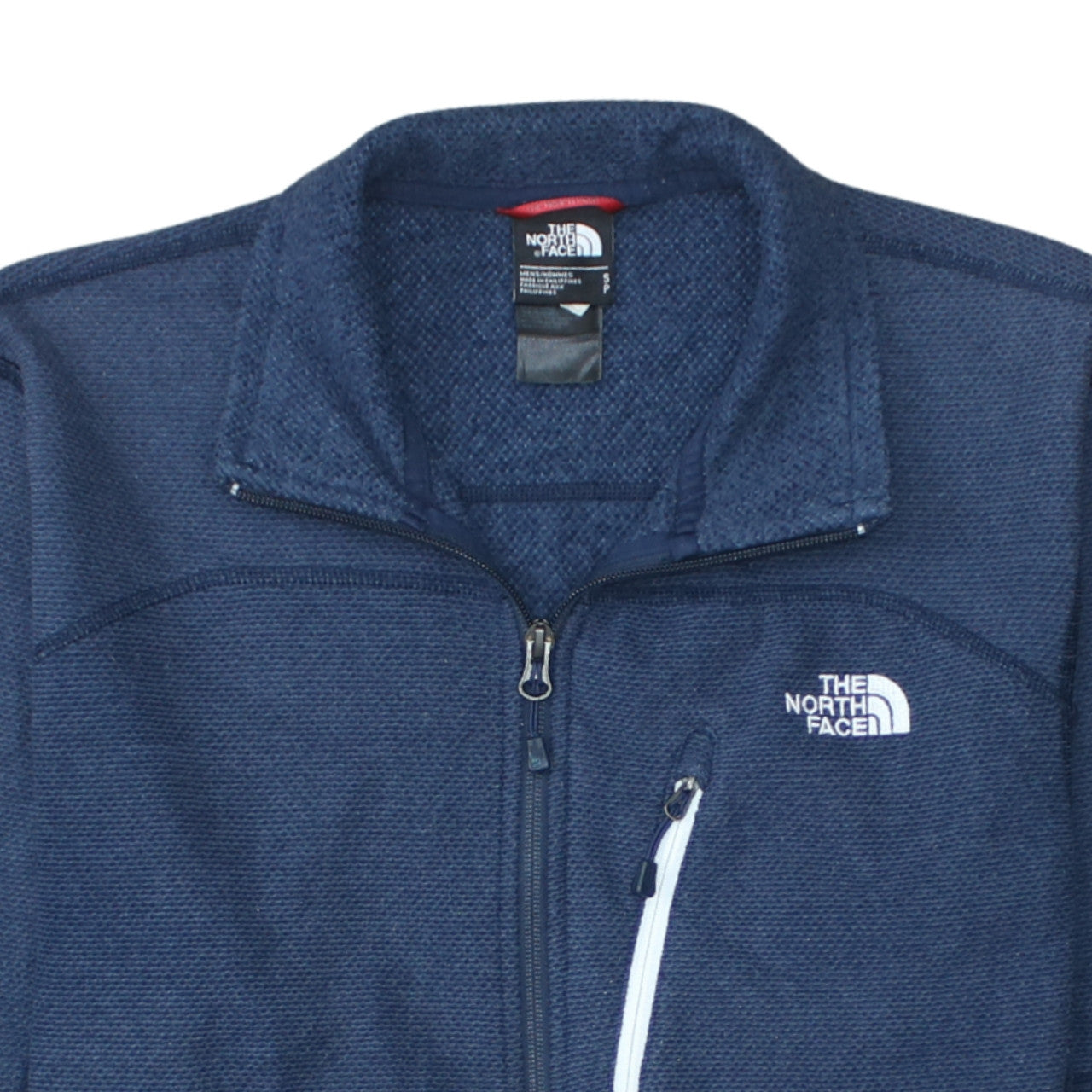 The North Face Men's Blue Full Zip Fleece Sweatshirt Size S