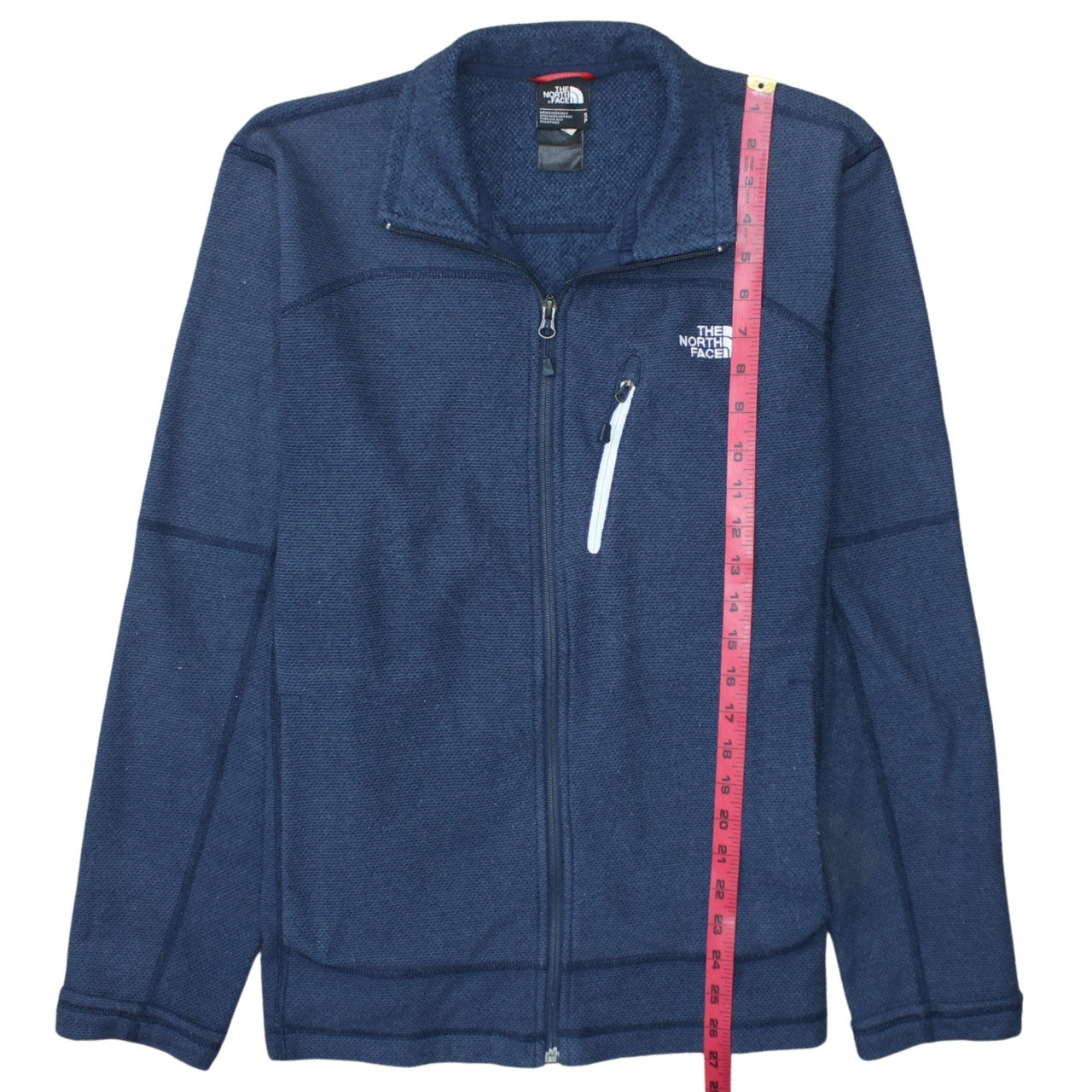 The North Face Men's Blue Full Zip Fleece Sweatshirt Size S