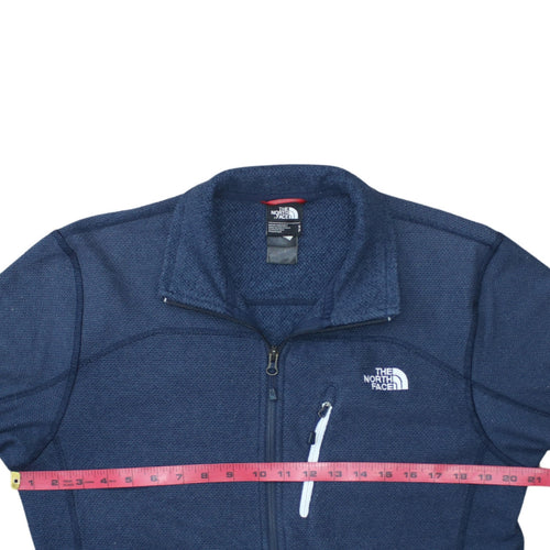 The North Face Men's Blue Full Zip Fleece Sweatshirt Size S