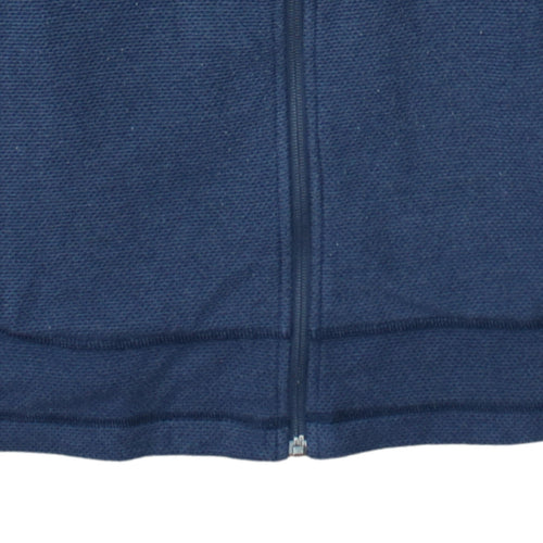 The North Face Men's Blue Full Zip Fleece Sweatshirt Size S