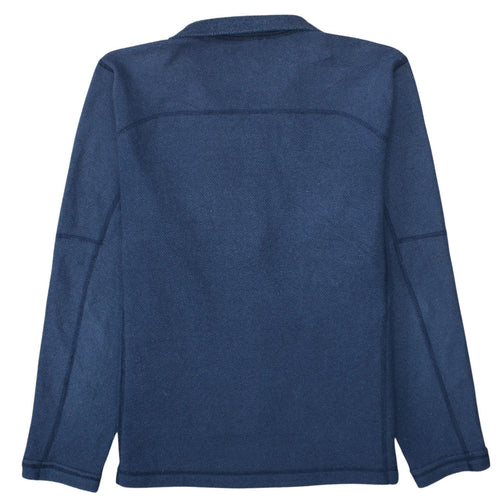 The North Face Men's Blue Full Zip Fleece Sweatshirt Size S