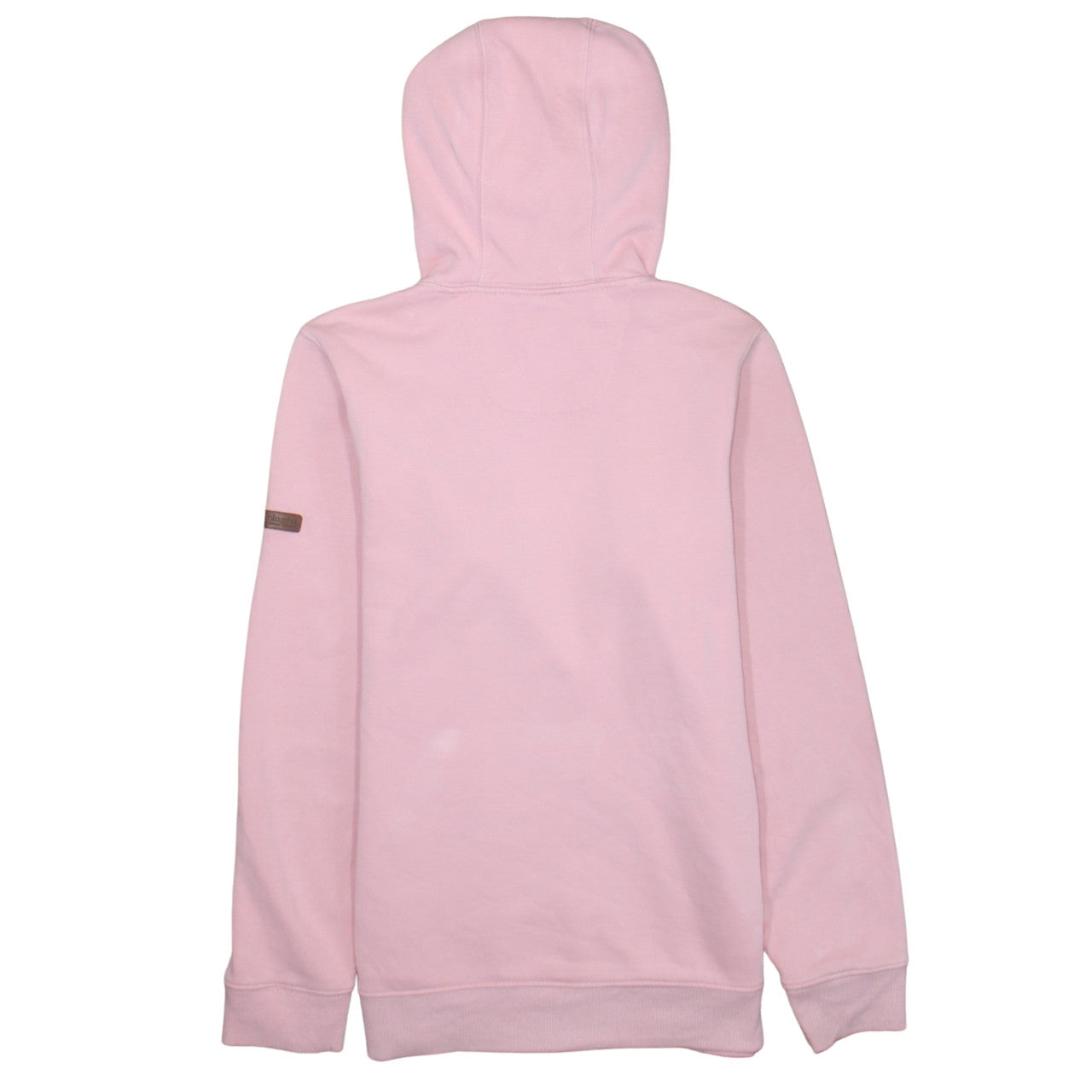 Columbia Women’s Pink Pullover Hoodie S Cotton Blend Logo Casual