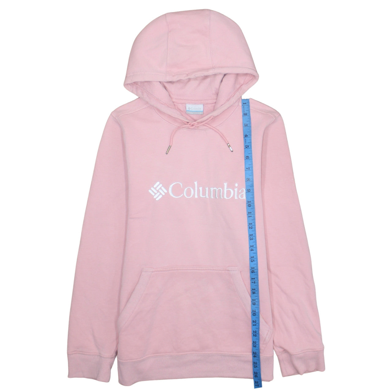 Columbia Women’s Pink Pullover Hoodie S Cotton Blend Logo Casual