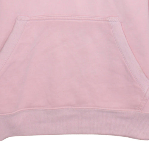 Columbia Women’s Pink Pullover Hoodie S Cotton Blend Logo Casual