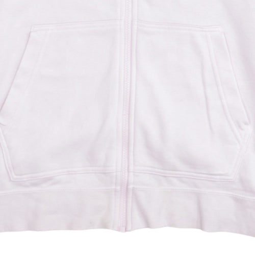 Nike Women Pink Full Zip Hoodie XL Drawstring Hooded Sweatshirt