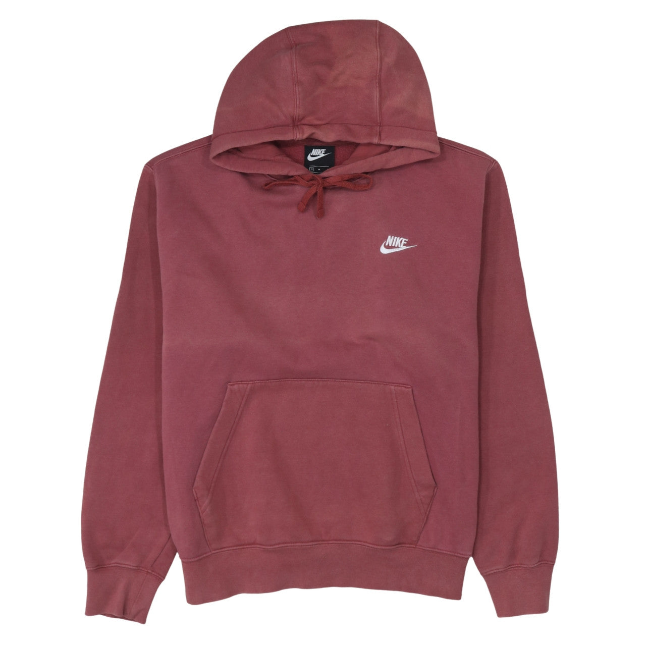 Nike Men's Red Fleece Pullover Hoodie Size M
