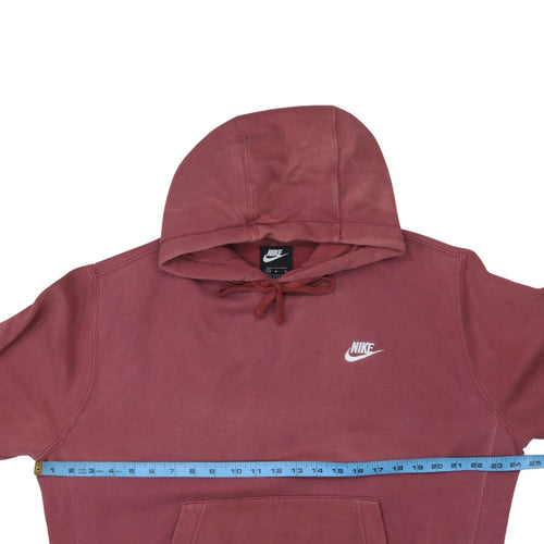 Nike Men's Red Fleece Pullover Hoodie Size M