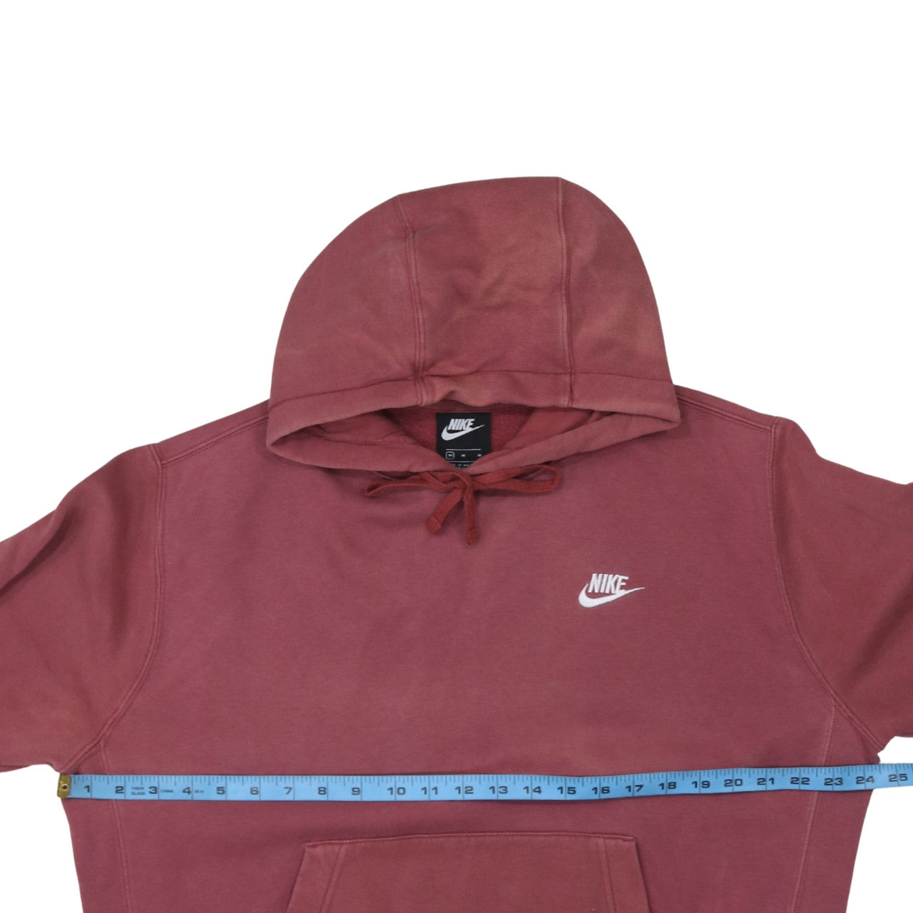 Nike Men's Red Fleece Pullover Hoodie Size M
