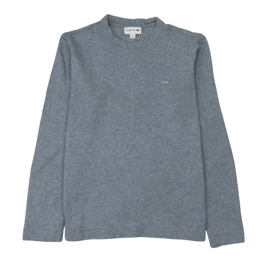 Lacoste Men's Grey Crew Neck Long Sleeve Pullover Sweatshirt S