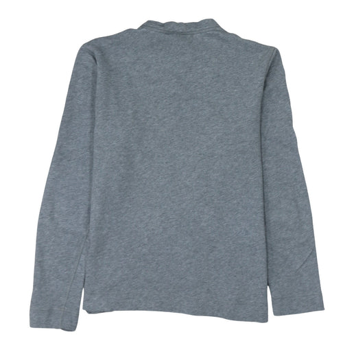 Lacoste Men's Grey Crew Neck Long Sleeve Pullover Sweatshirt S