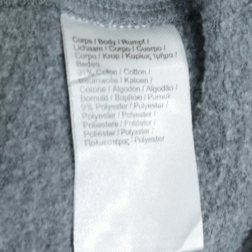 Lacoste Men's Grey Crew Neck Long Sleeve Pullover Sweatshirt S