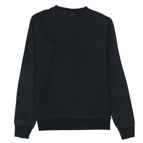 Ellesse Women's Black Cotton Blend Crew Neck Sweatshirt UK 8