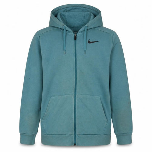 Nike Men Blue Full Zip Hoodie L Regular Fit Sportswear