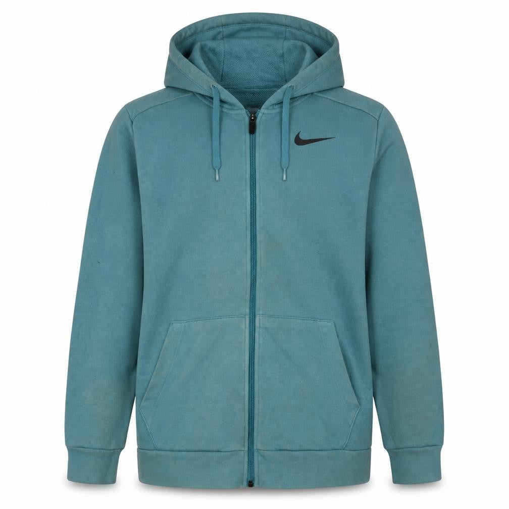 Nike Men Blue Full Zip Hoodie L Regular Fit Sportswear