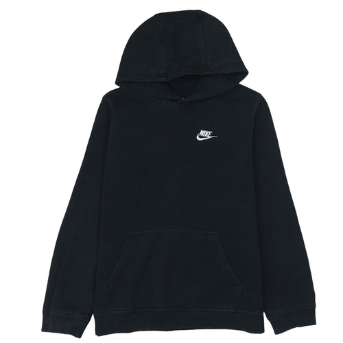 Nike Boys Black Pullover Hoodie XL 158-170cm Standard Fit Kangaroo Pocket