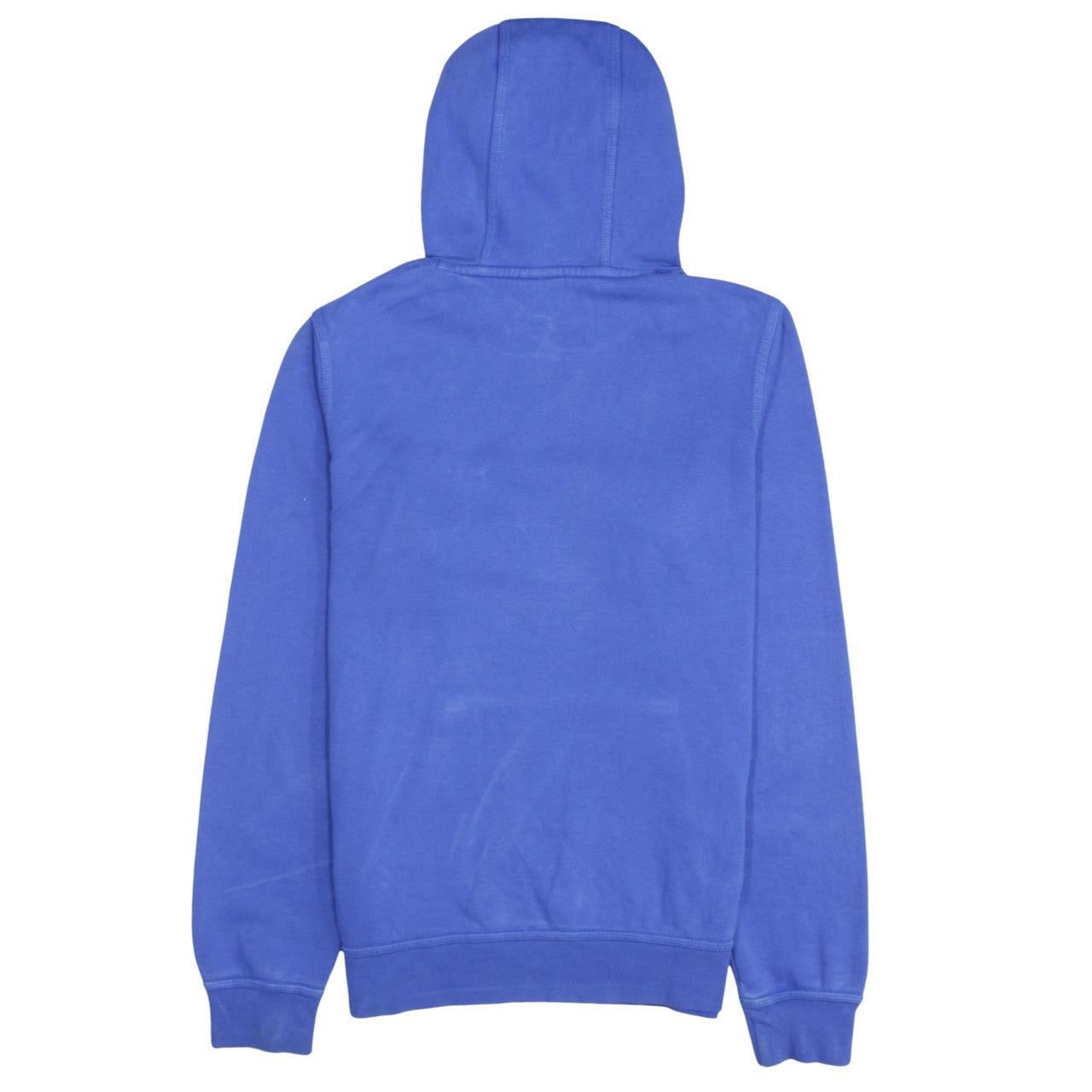 Nike Men's Blue Small Pullover Hoodie with White Logo