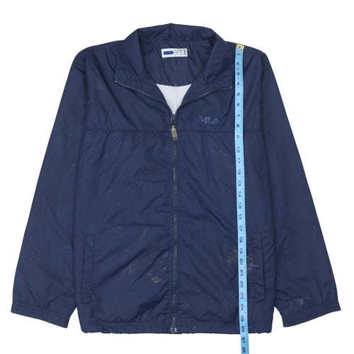 Fila Boys Blue Size 16 Windbreaker Jacket Full Zip Lightweight Sportswear
