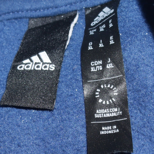Adidas Men’s Blue XL Pullover Hoodie Sports Fleece Sweatshirt