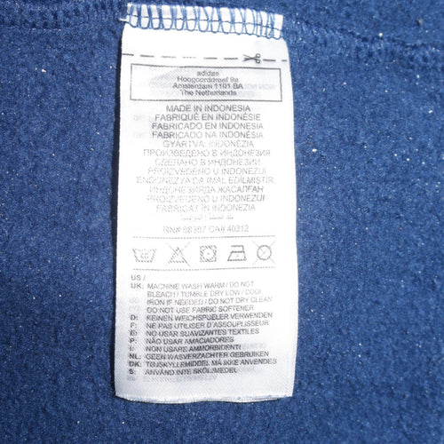 Adidas Men’s Blue XL Pullover Hoodie Sports Fleece Sweatshirt
