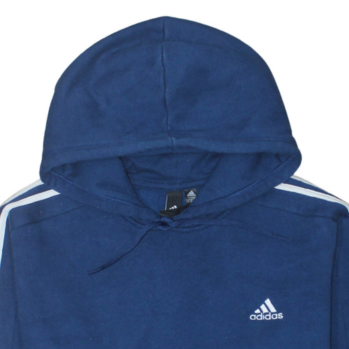Adidas Men’s Blue XL Pullover Hoodie Sports Fleece Sweatshirt