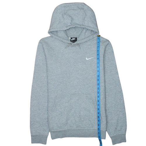 Nike Men's Grey Pullover Hoodie S Regular Fit Fleece Sweatshirt