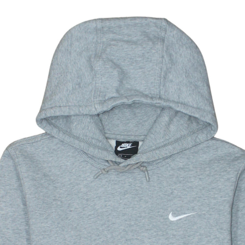 Nike Men's Grey Pullover Hoodie S Regular Fit Fleece Sweatshirt