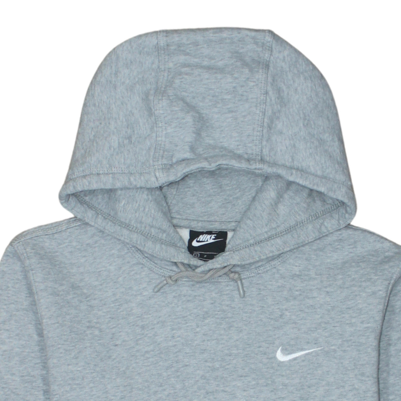 Nike Men's Grey Pullover Hoodie S Regular Fit Fleece Sweatshirt