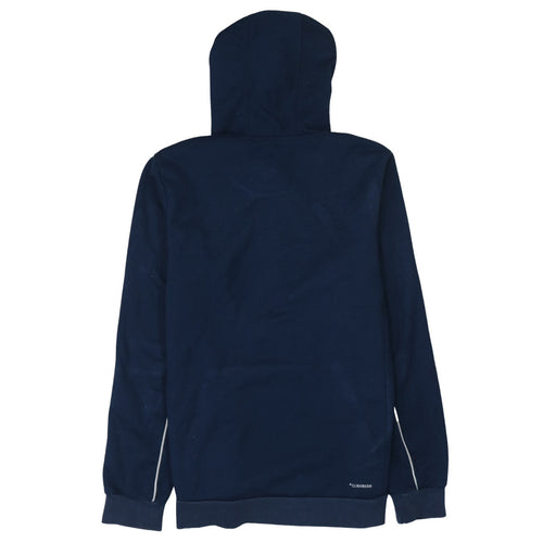 Adidas Men's Blue Pullover Hoodie Medium Fleece Basketball Style