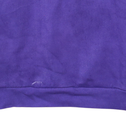 Adidas Boys Purple Camouflage Logo Sweatshirt Size 13-14 Years
