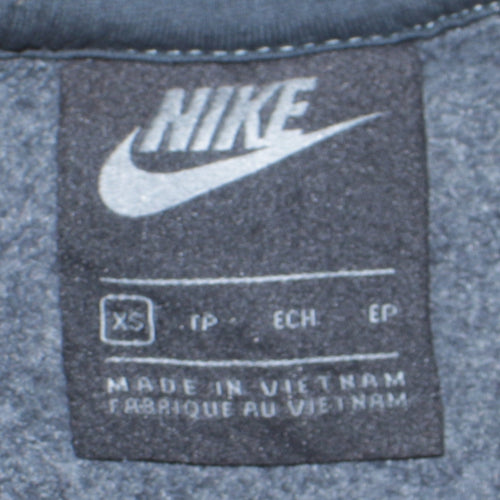 Nike Men's Black XS Regular Fit Crew Neck Fleece Sweatshirt
